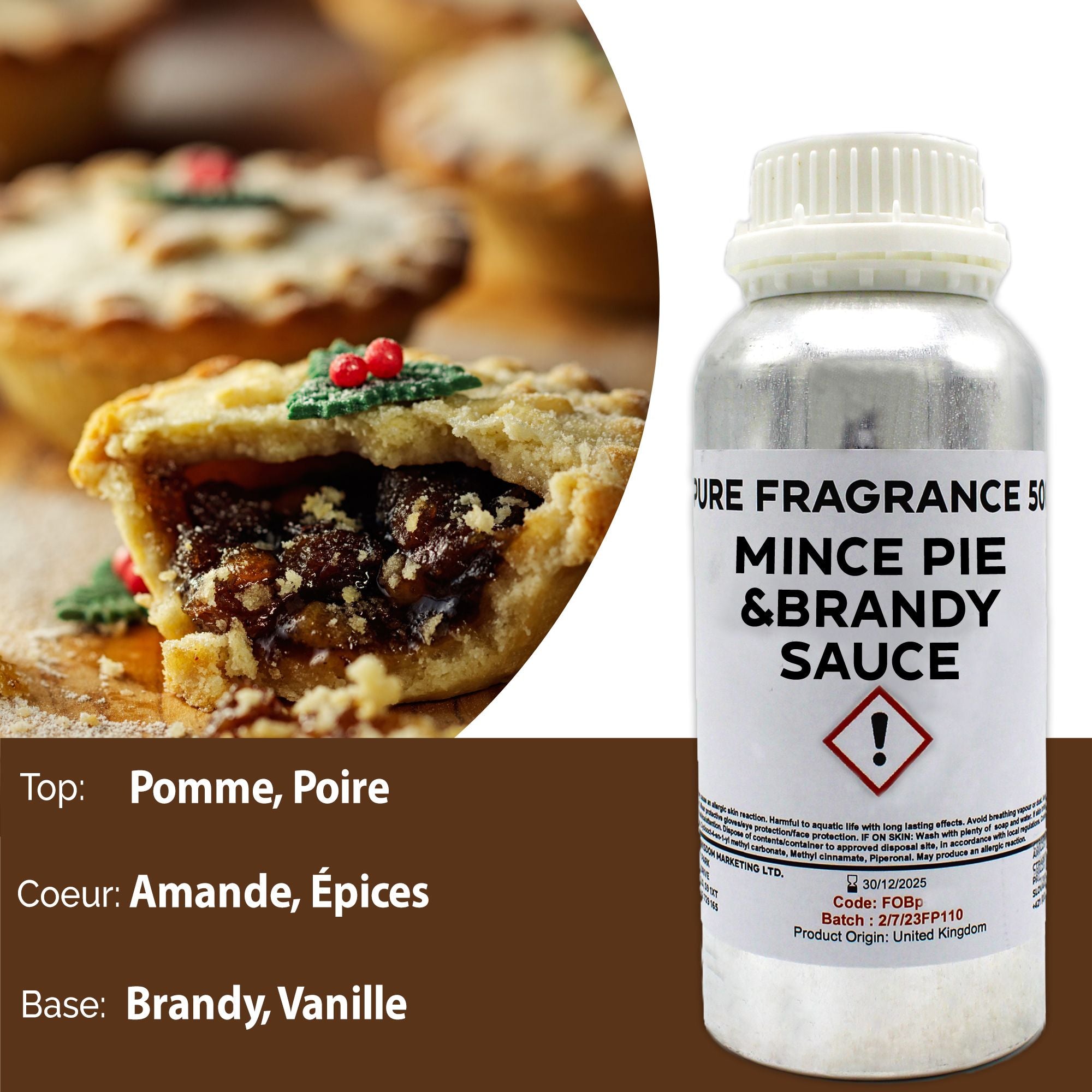 Mince Pie And Brandy Sauce Pure Fragrance Oil - 500ml