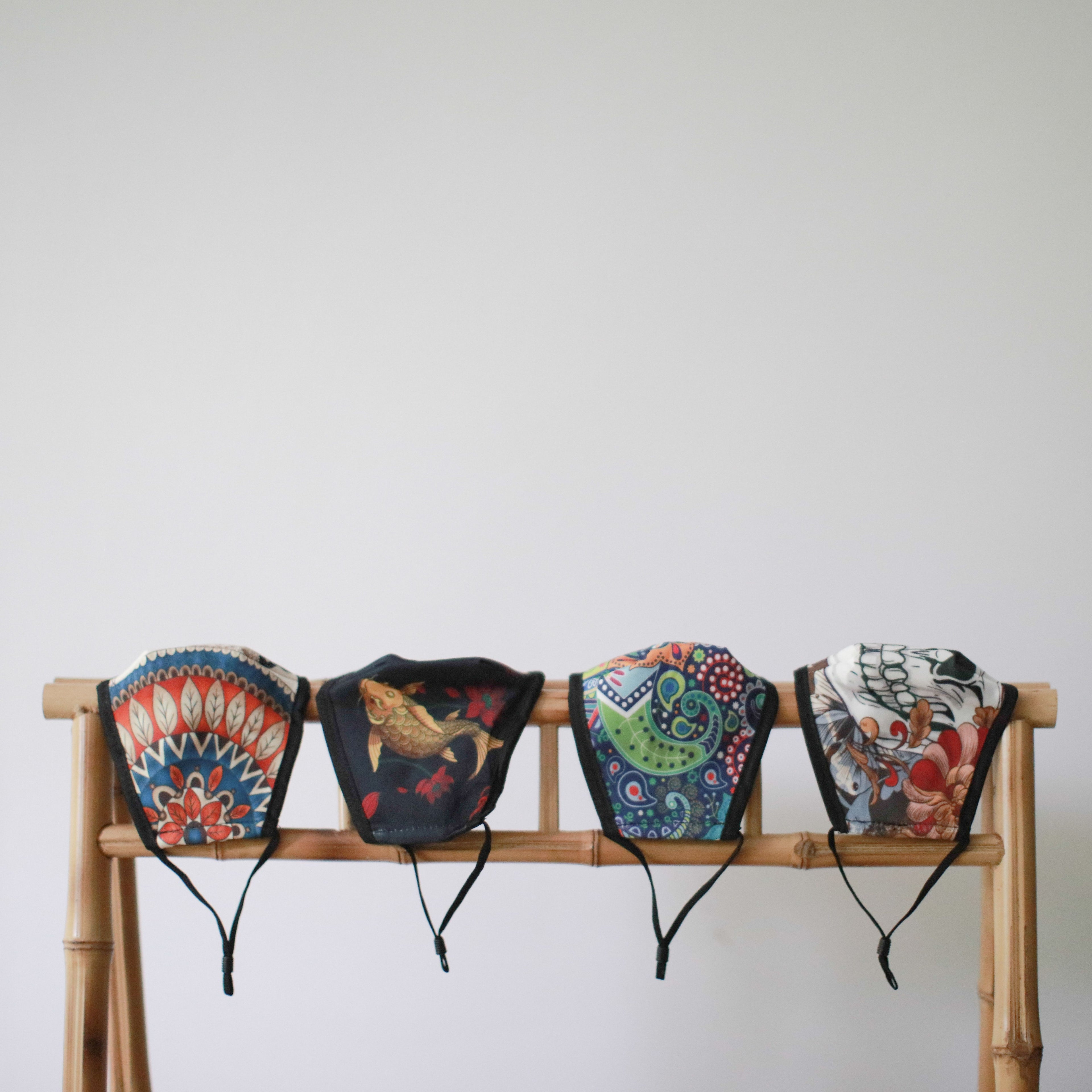 Reusable Fashion Face Covering - Colourful Calavera (Children)