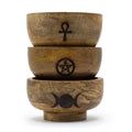 Small Ritual Bowl Incense Cone Holder 11x6.cm - (Asst Pentagon etc)