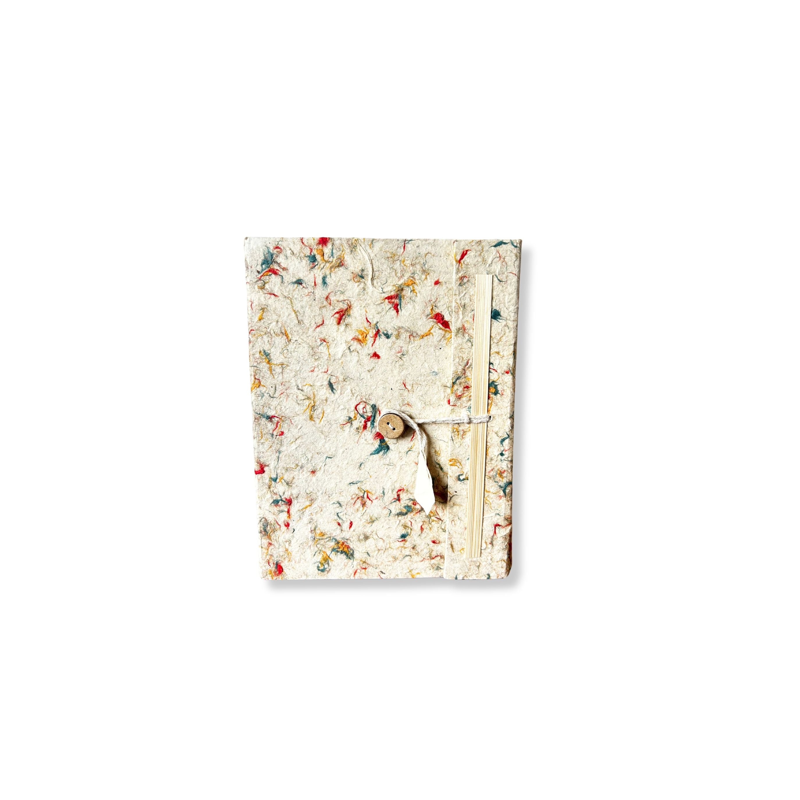 Mini Lokta Mixed Colour Cotton Notebook Lrg (12x8cm) 40 leafs