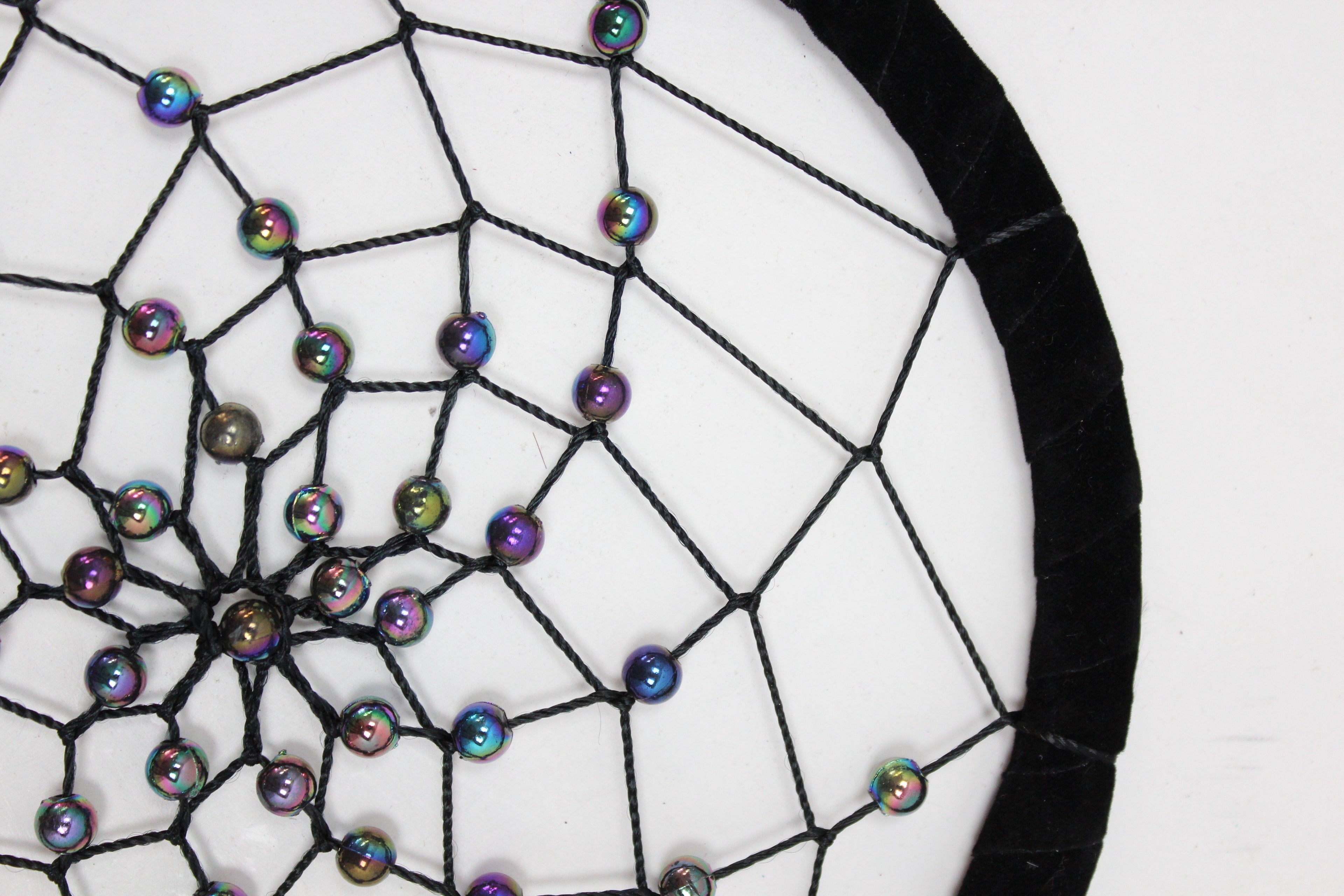 Bali Dreamcatcher - Large Round - Turq/Pink/Purp