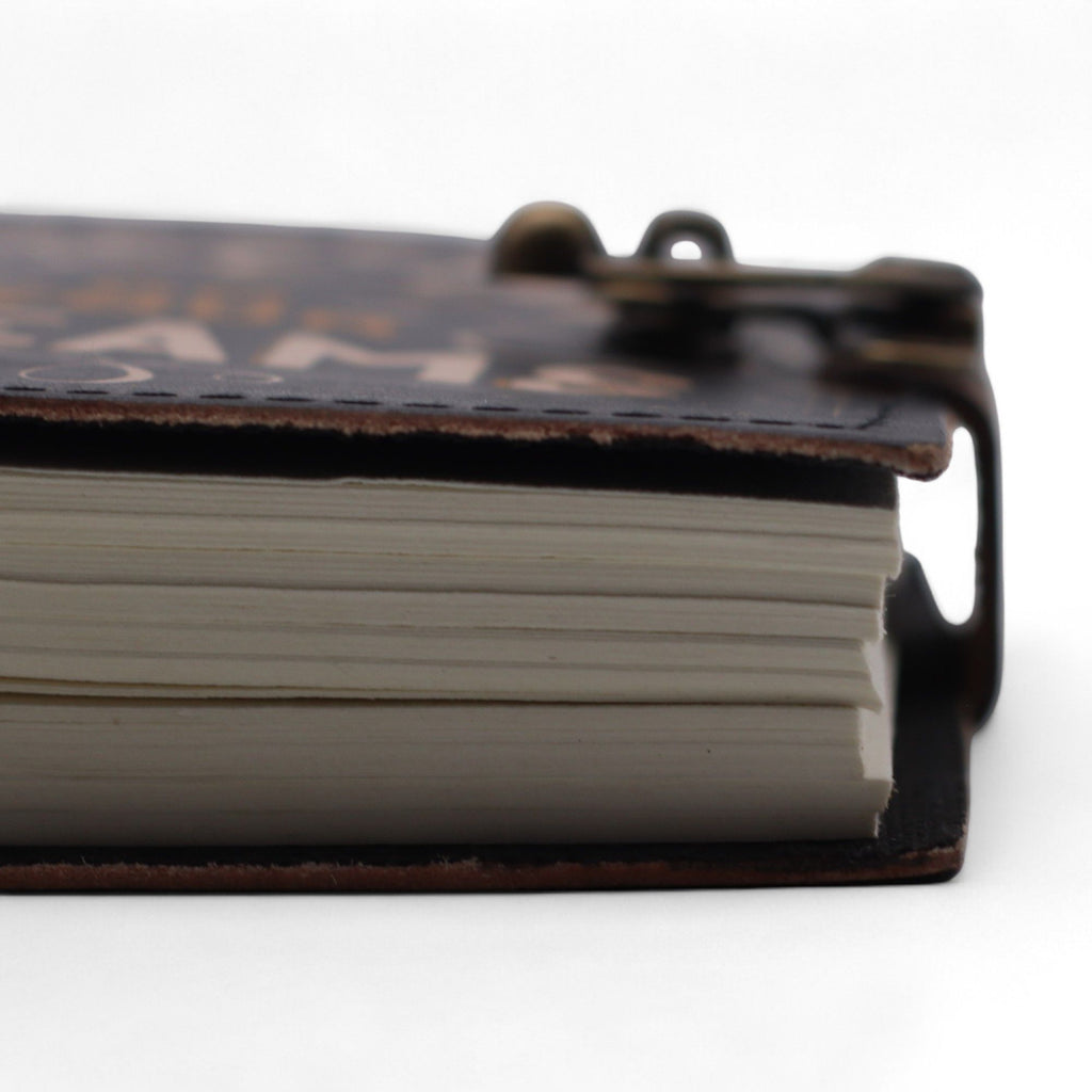 Leather Printed Notebook – Never Give Up On Your Dreams -  17.8×12.7 cm
