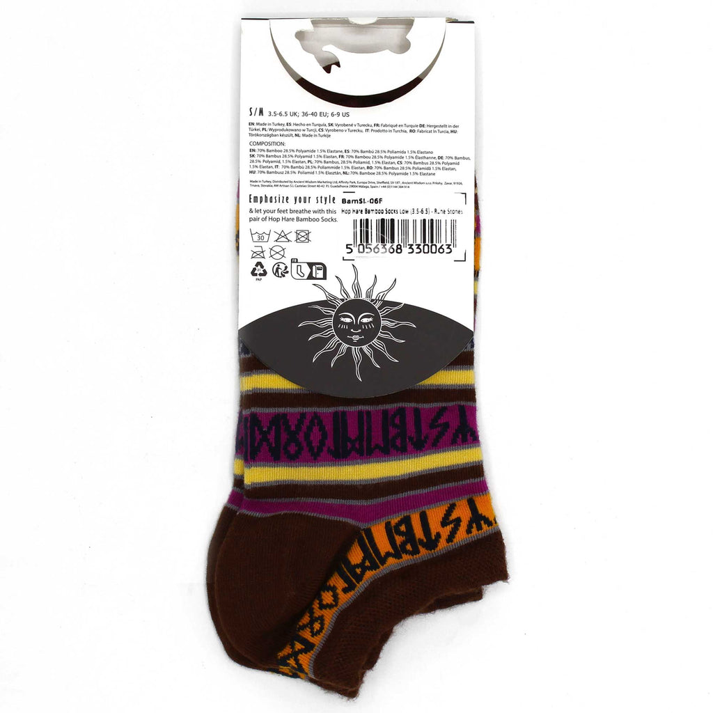 S/M Hop Hare Bamboo Socks Low (36-40) - Rune Stones