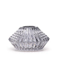 Set of 2  Flower Flip Dinner Candle / Tealight Holder -  Midnight Grey