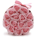 Soap Flower Gift Bouquet - 14 Pink Roses - Round