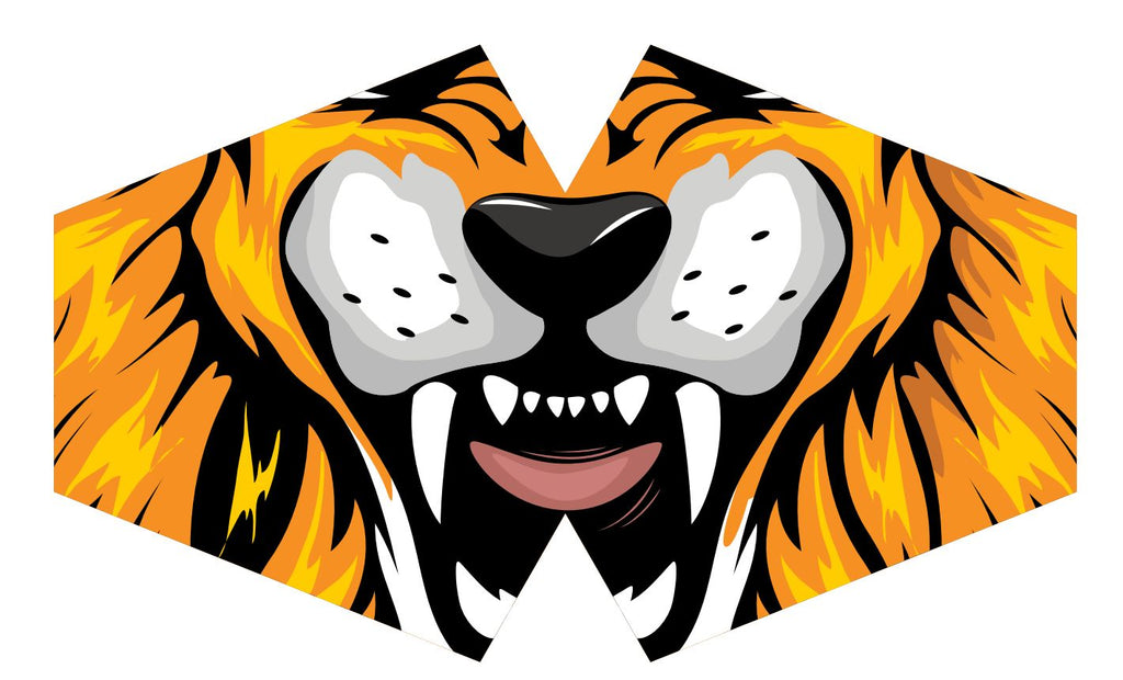 Reusable Fashion Face Covering - Tiger (Adult)