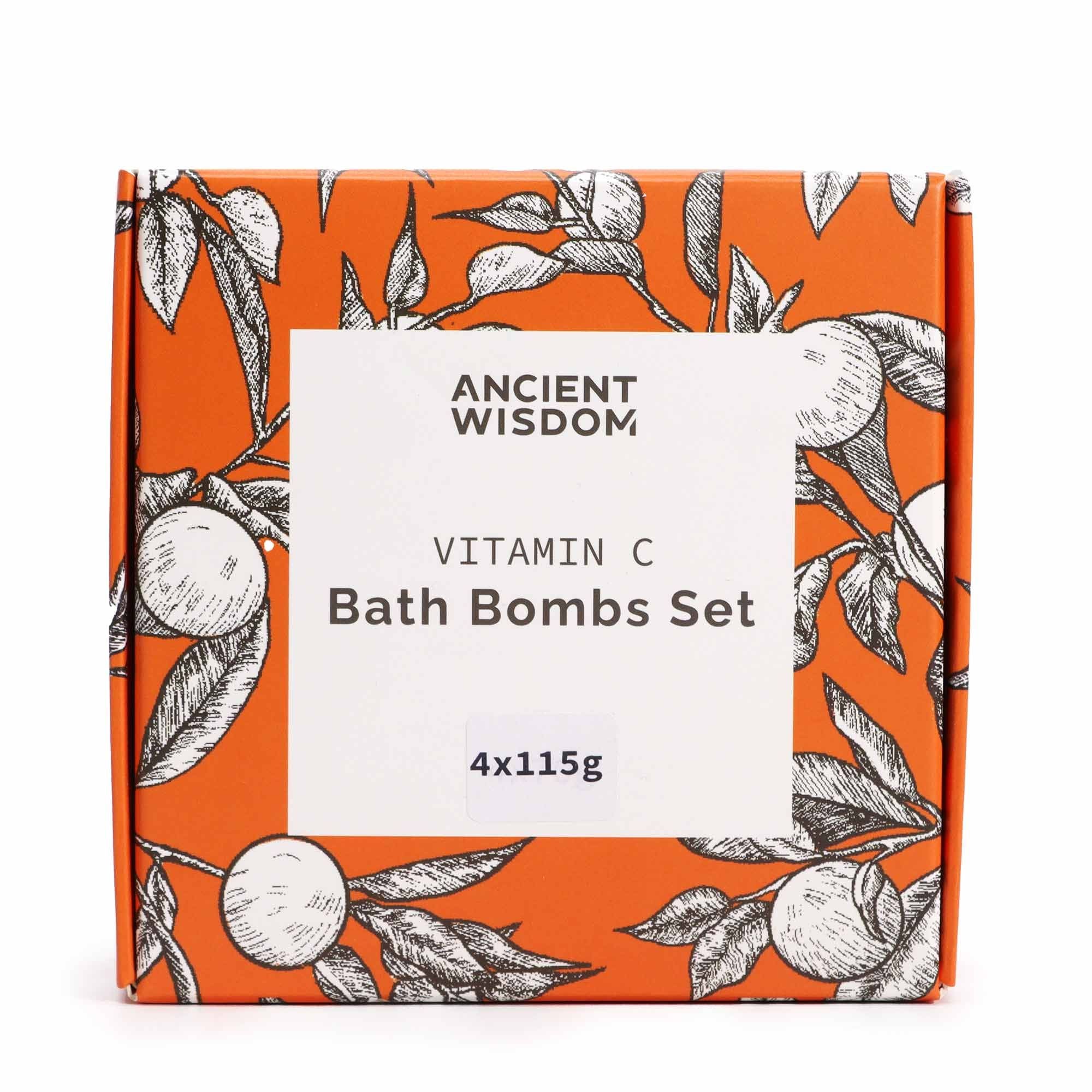 Zesty Vitamin C Bath Bombs Set – Aromatherapy Quartet