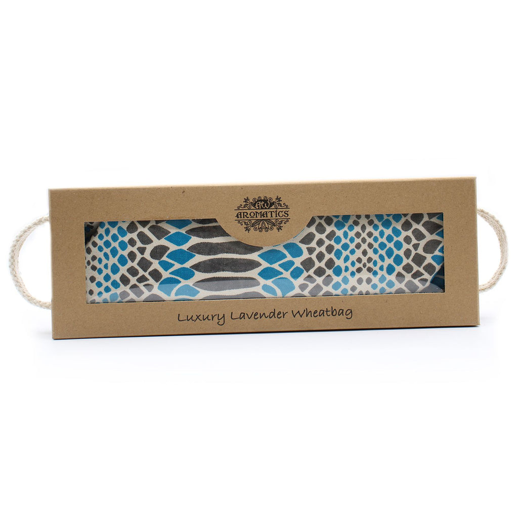 Luxury Lavender  Wheat Bag in Gift Box  - Blue Viper