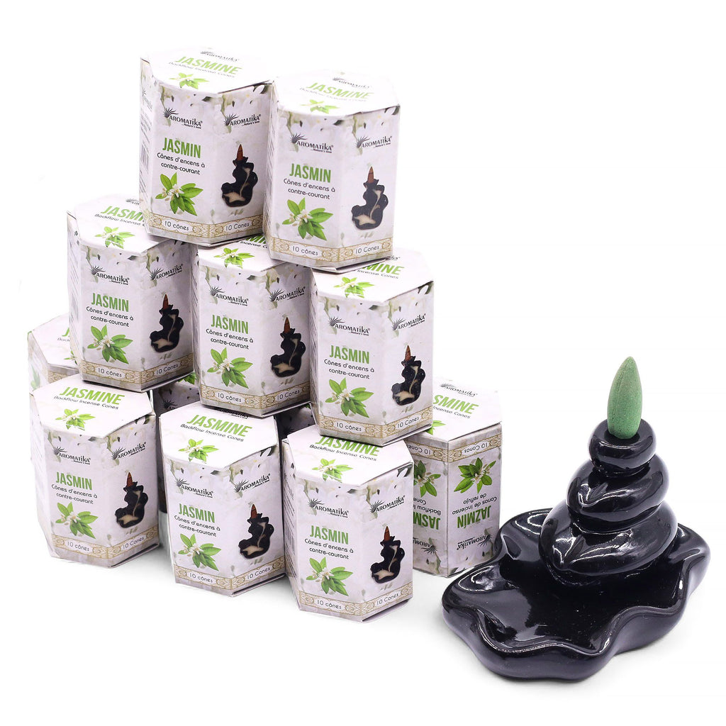 Masala Backflow Incense pack of 10 - Jasmine