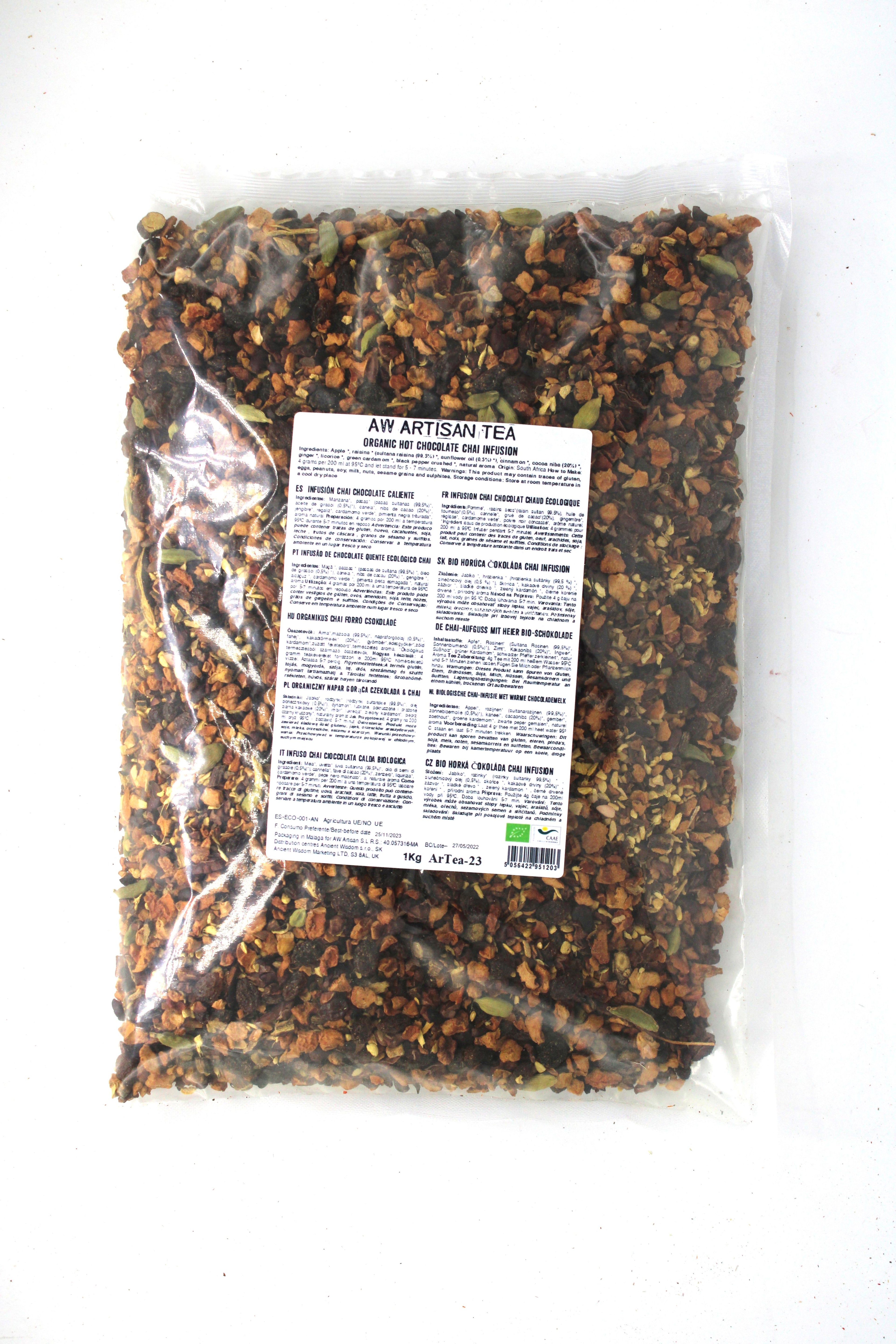 Organic Hot Chocolate Chai Infusion 1kg