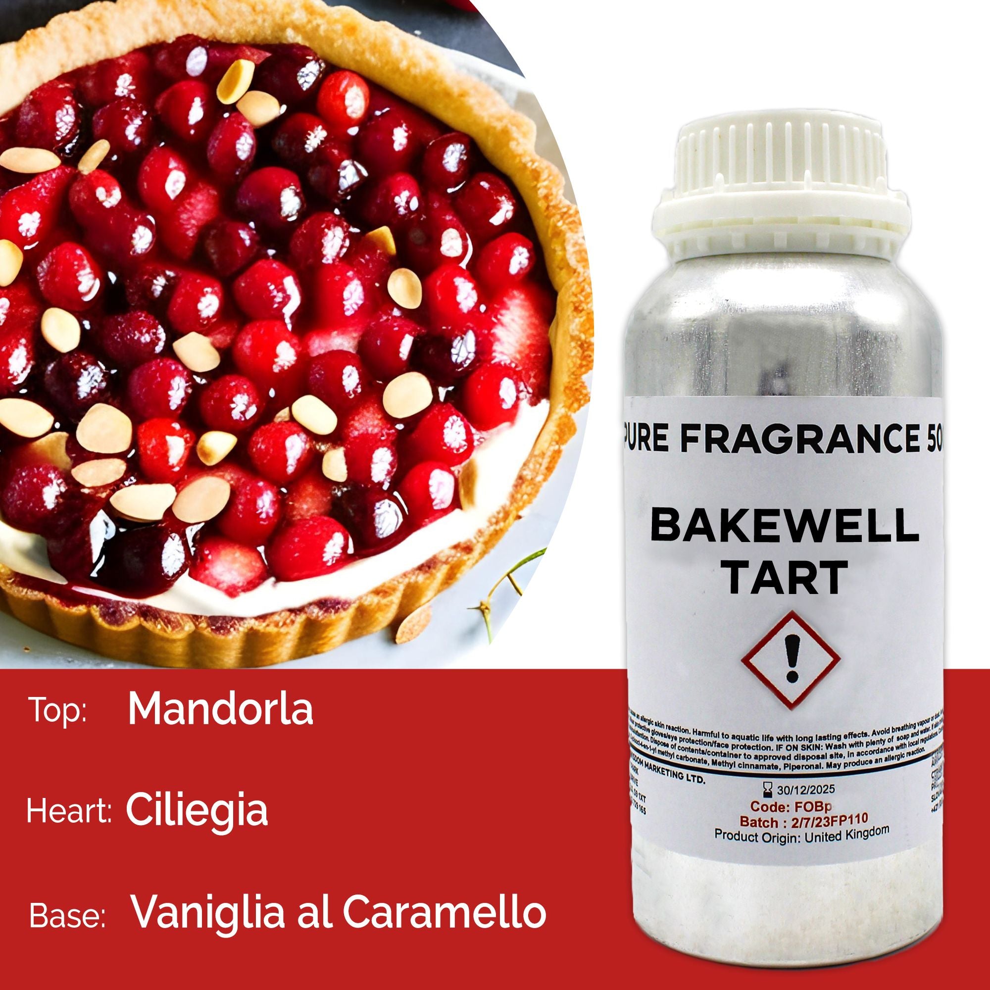 Bakewell Tart Pure Fragrance Oil - 500ml