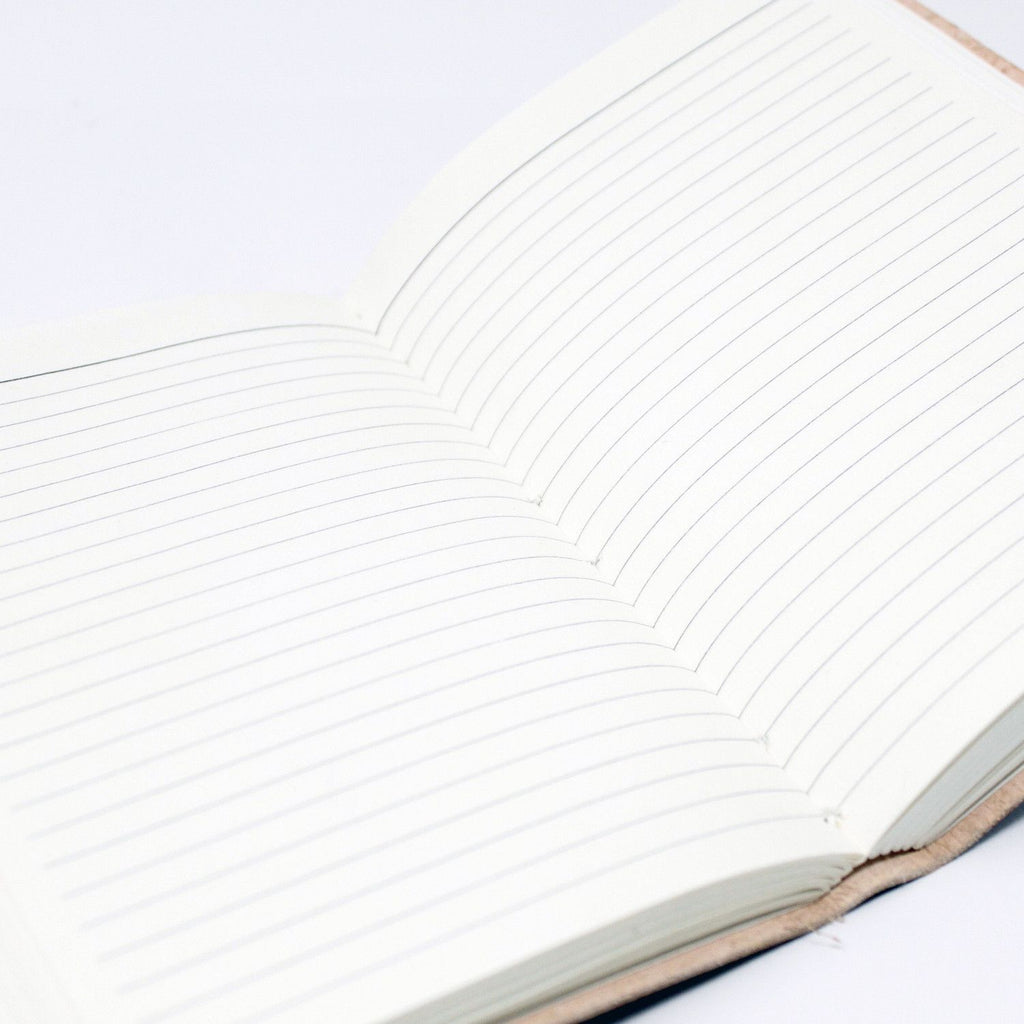 Leather Moonstone with Belts Notebook 15x10 cm