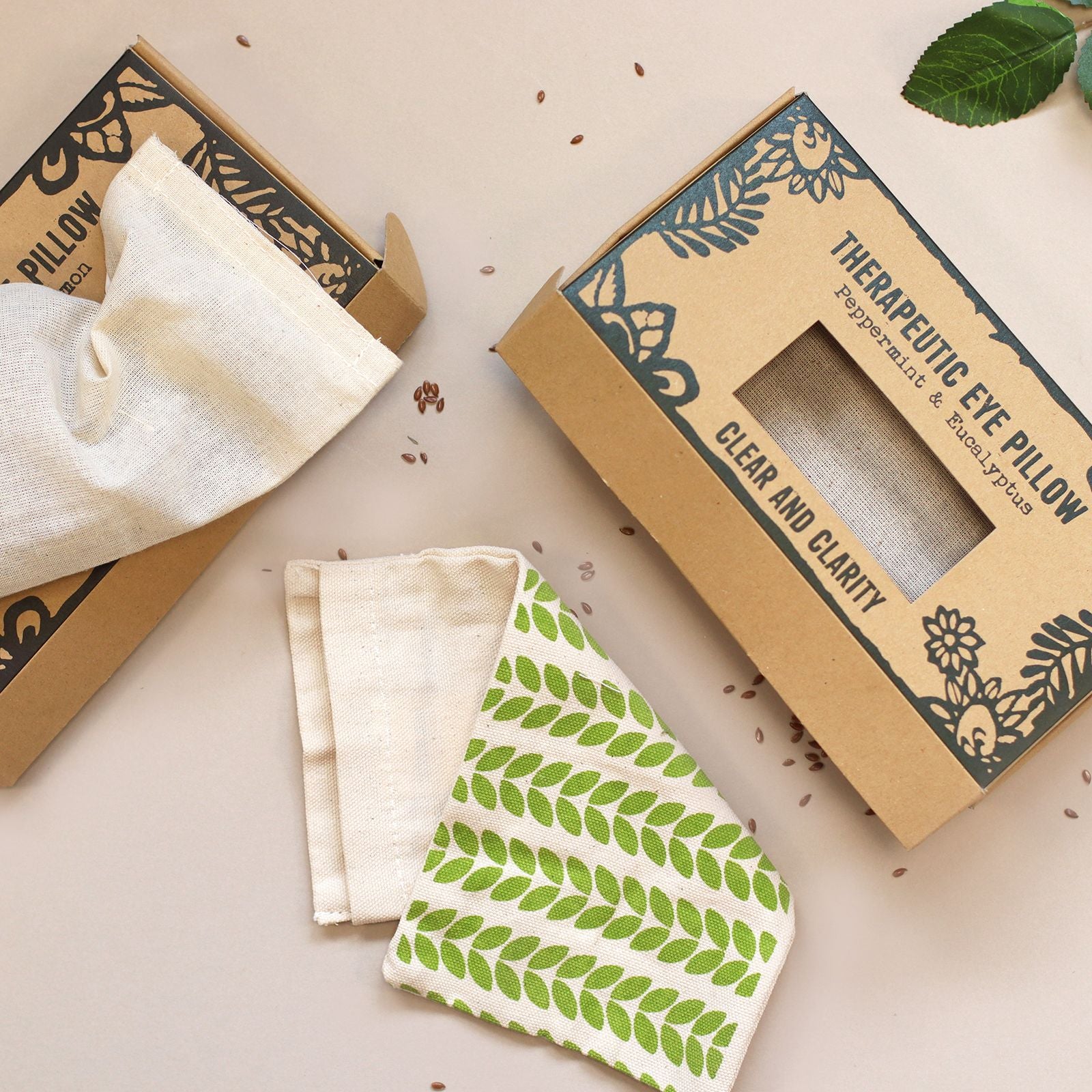 Agnes & Cat Eye Pillow -  Clear & Clarity