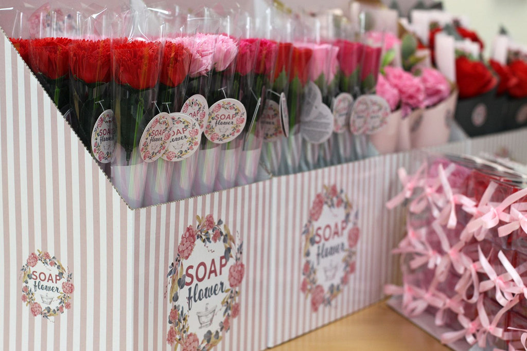 Ready to Retail Soap Flower - Medium Carnation
