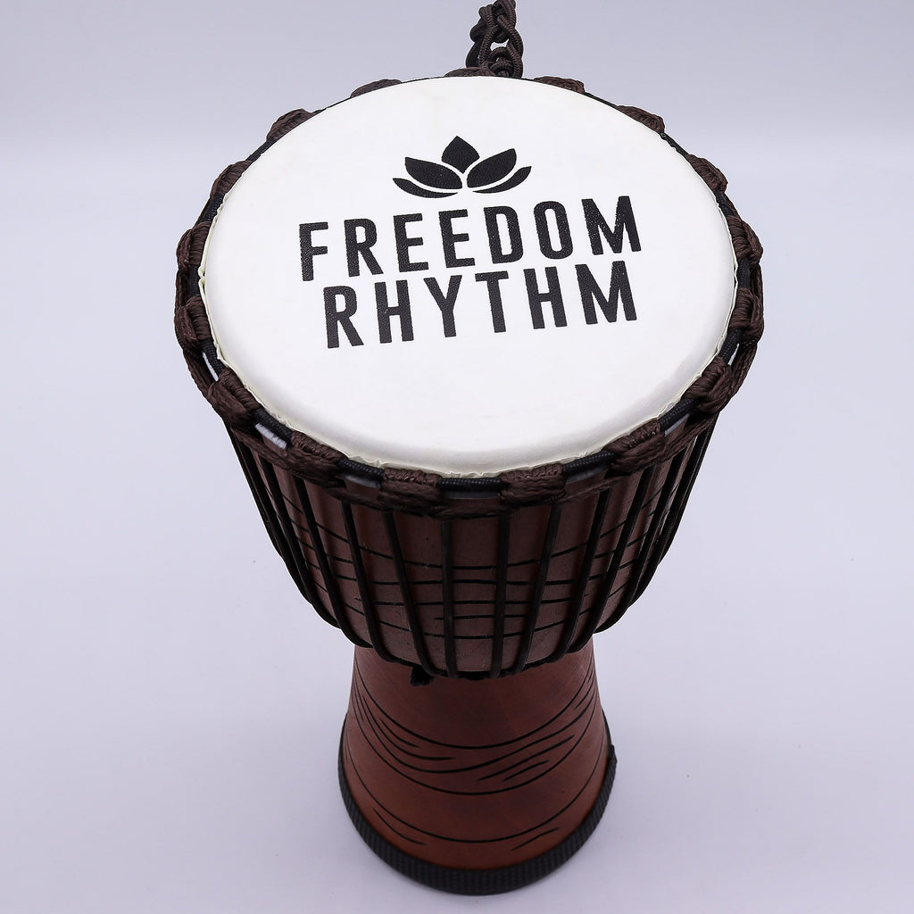 Large Pro Djembe Drum - Freedom Rhythm (high) - 50cm (22cm Diia)