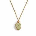 Crystal Gemstone Necklace Cord 45cm/18inch - Sand