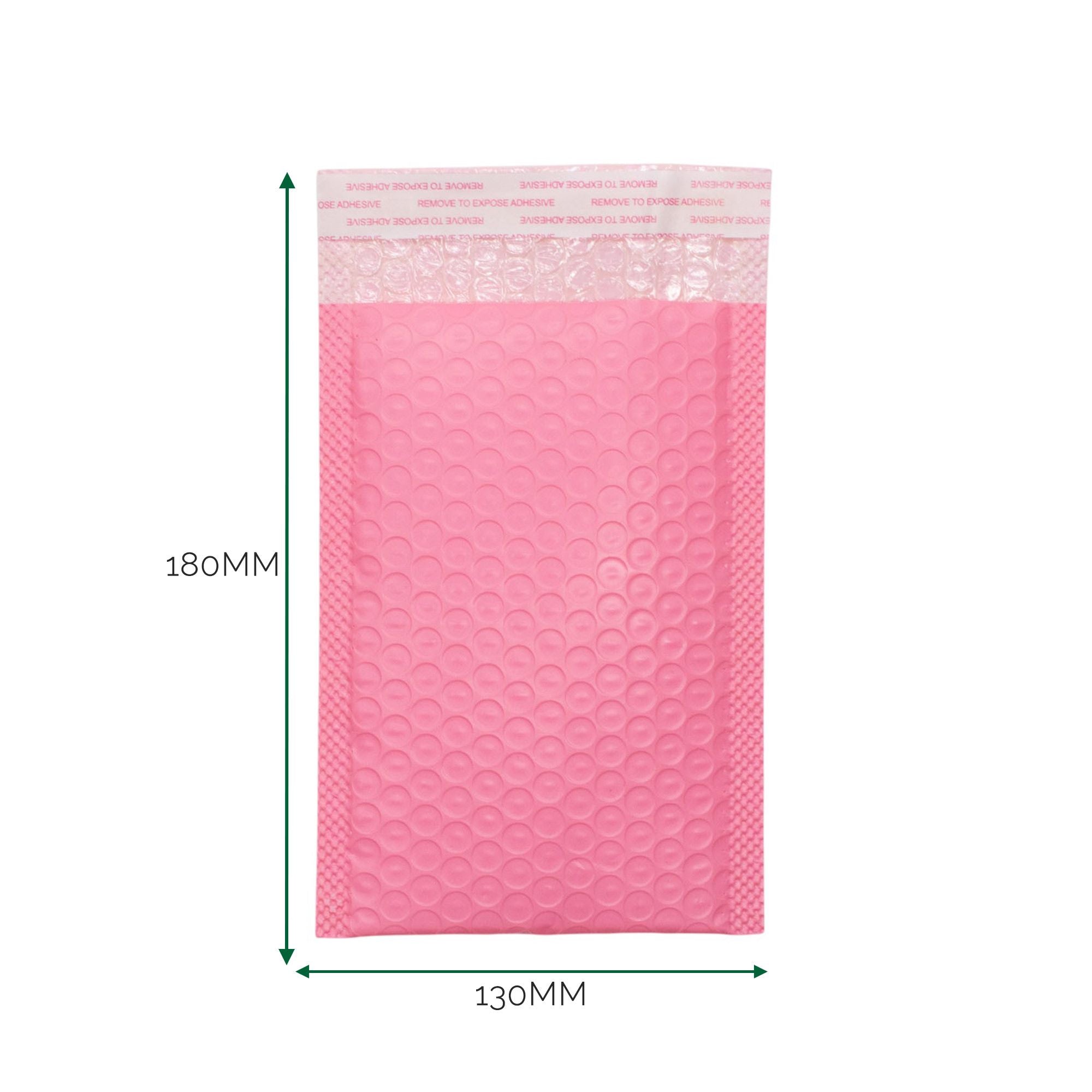 Pink Poly Bubble Envelope (130x180+40mm)