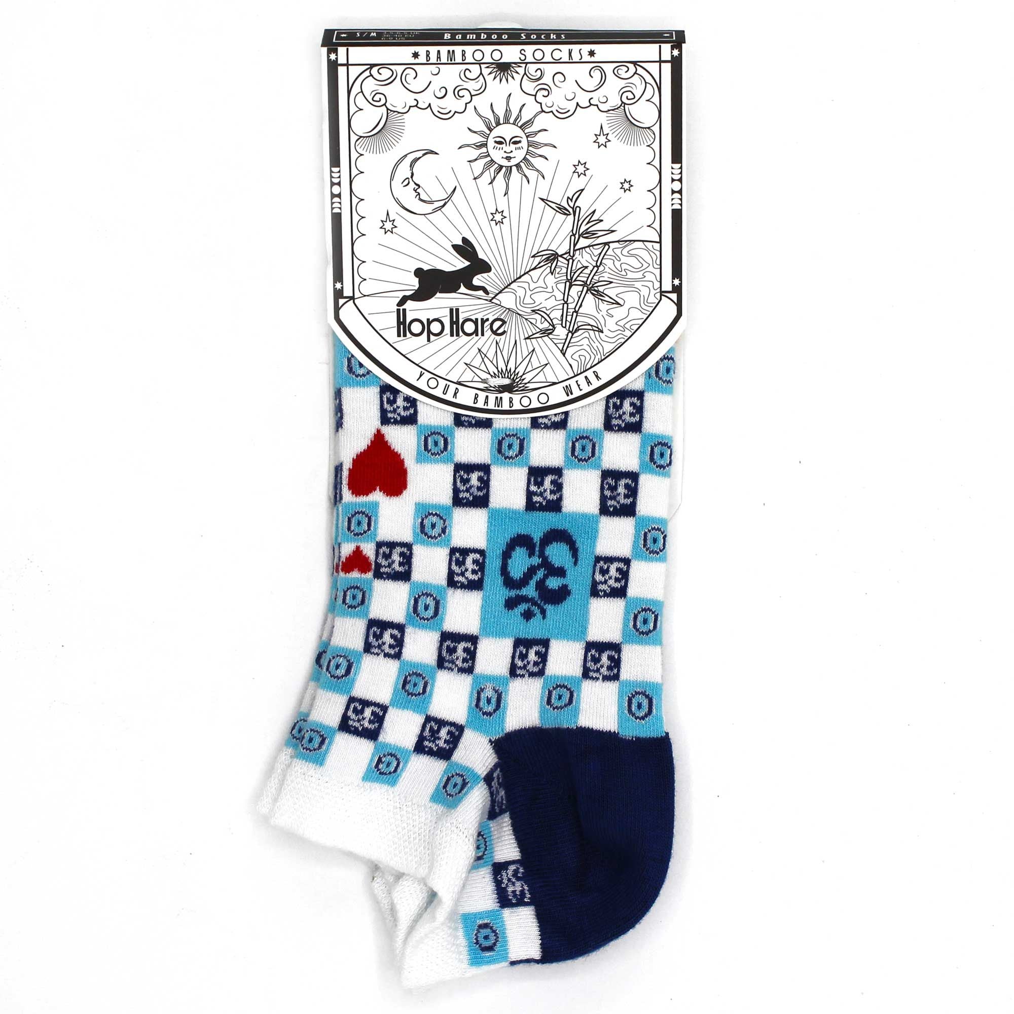S/M Hop Hare Bamboo Socks Low (36-40) - Om and Evil Eye