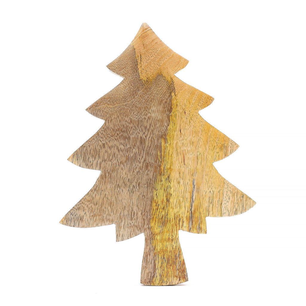 Lost in the Forrest -  Enamel Tree Wooden Bowl - 25x19cm