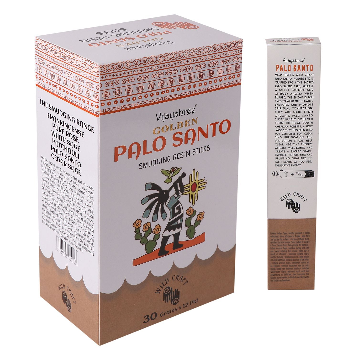 30g Golden Palo Santo Smudging Resin Sticks (6s)