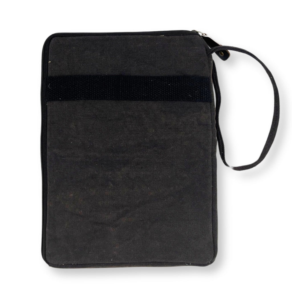 Stonewash Tablet Pouch - Charcoal - 21x29cm