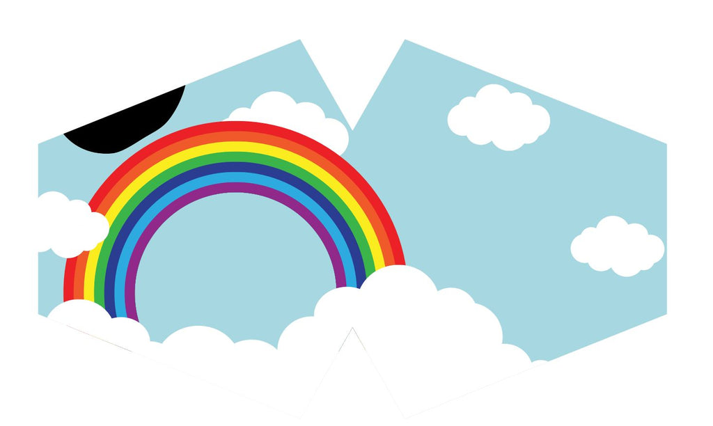 Reusable Fashion Face Covering - Rainbow (Children)