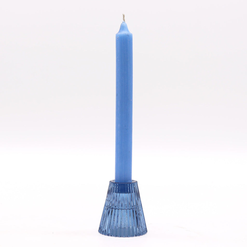 Set of 2  Flip Dinner Candle / Tealight Holder - Royal Blue