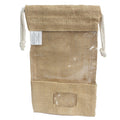 Jute Window Bag 25x16cm & pocket 