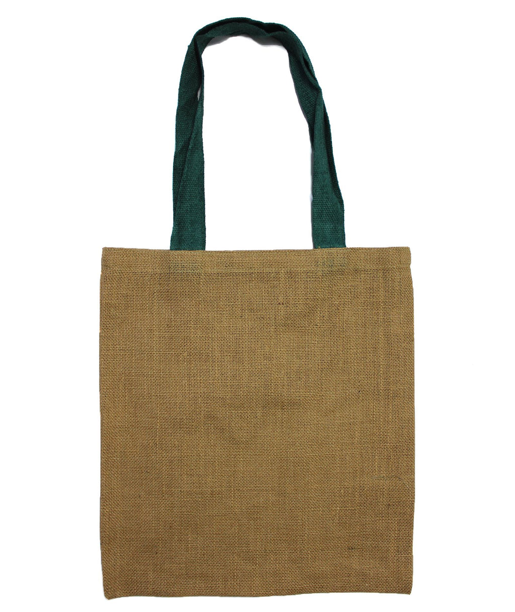 Large Jute Tote Bag - Brown Colour Handle