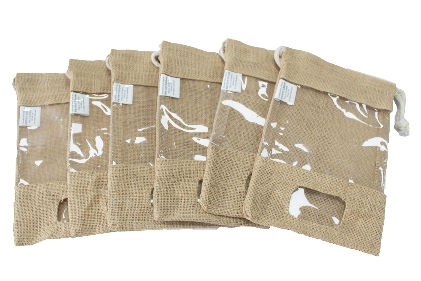 Jute Window Bag 25x16cm & pocket 