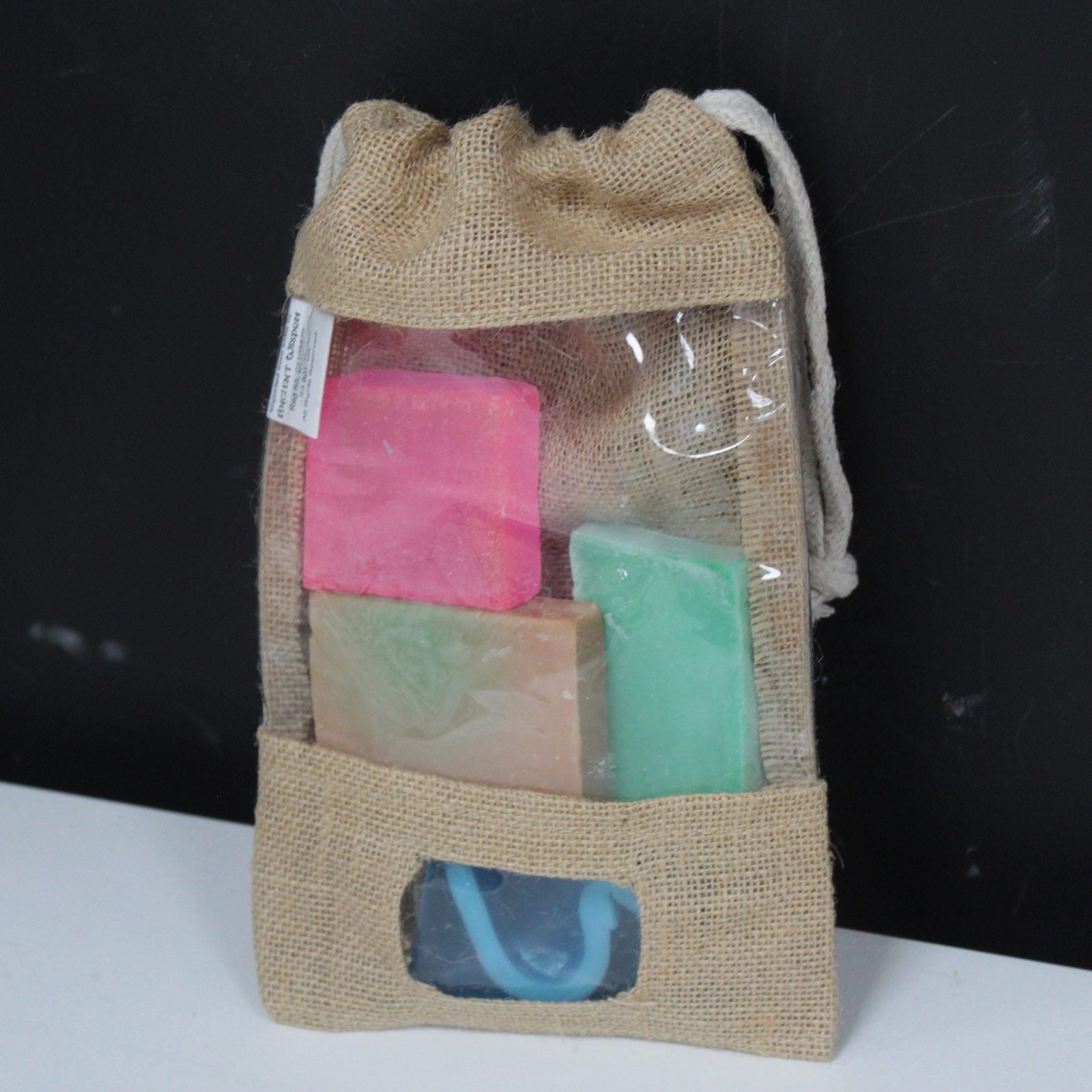 Jute Window Bag 25x16cm & pocket 