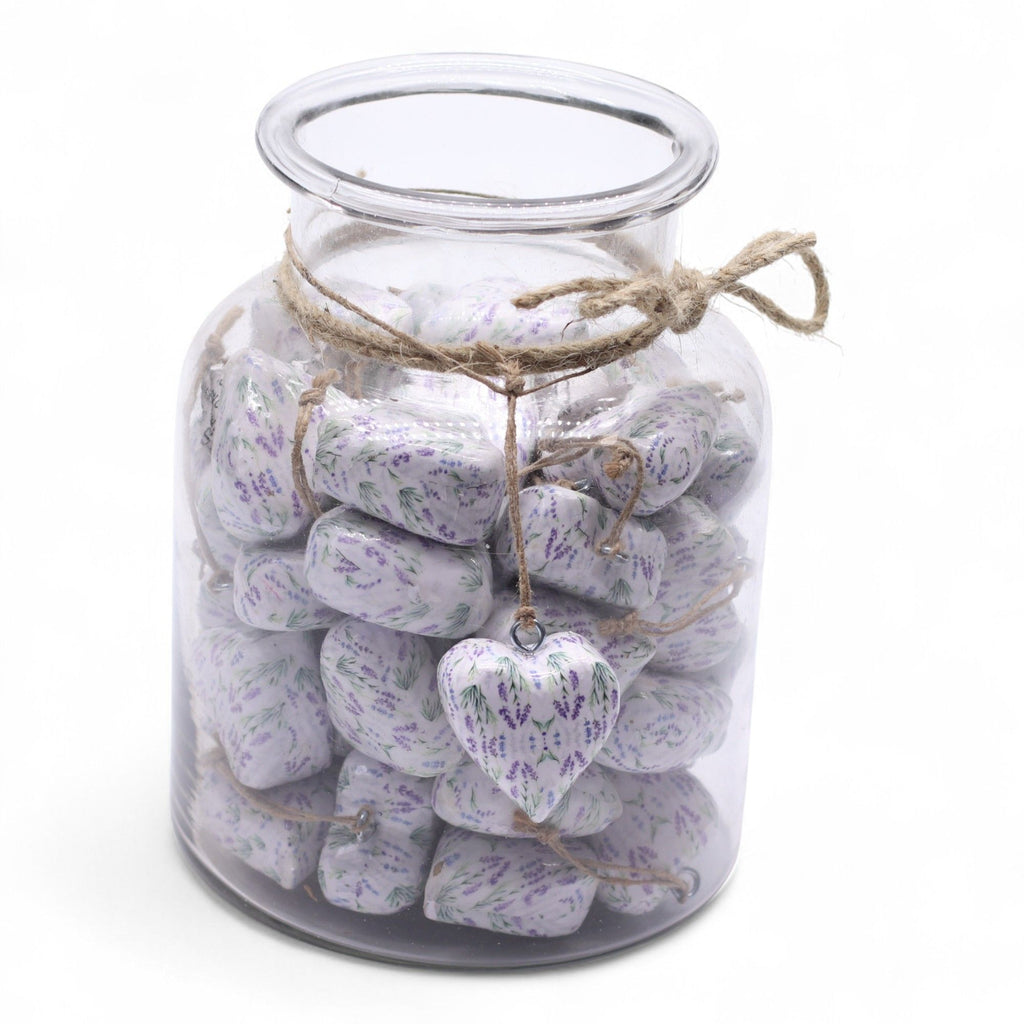 Large Decor Wood Hearts -  Lavender
