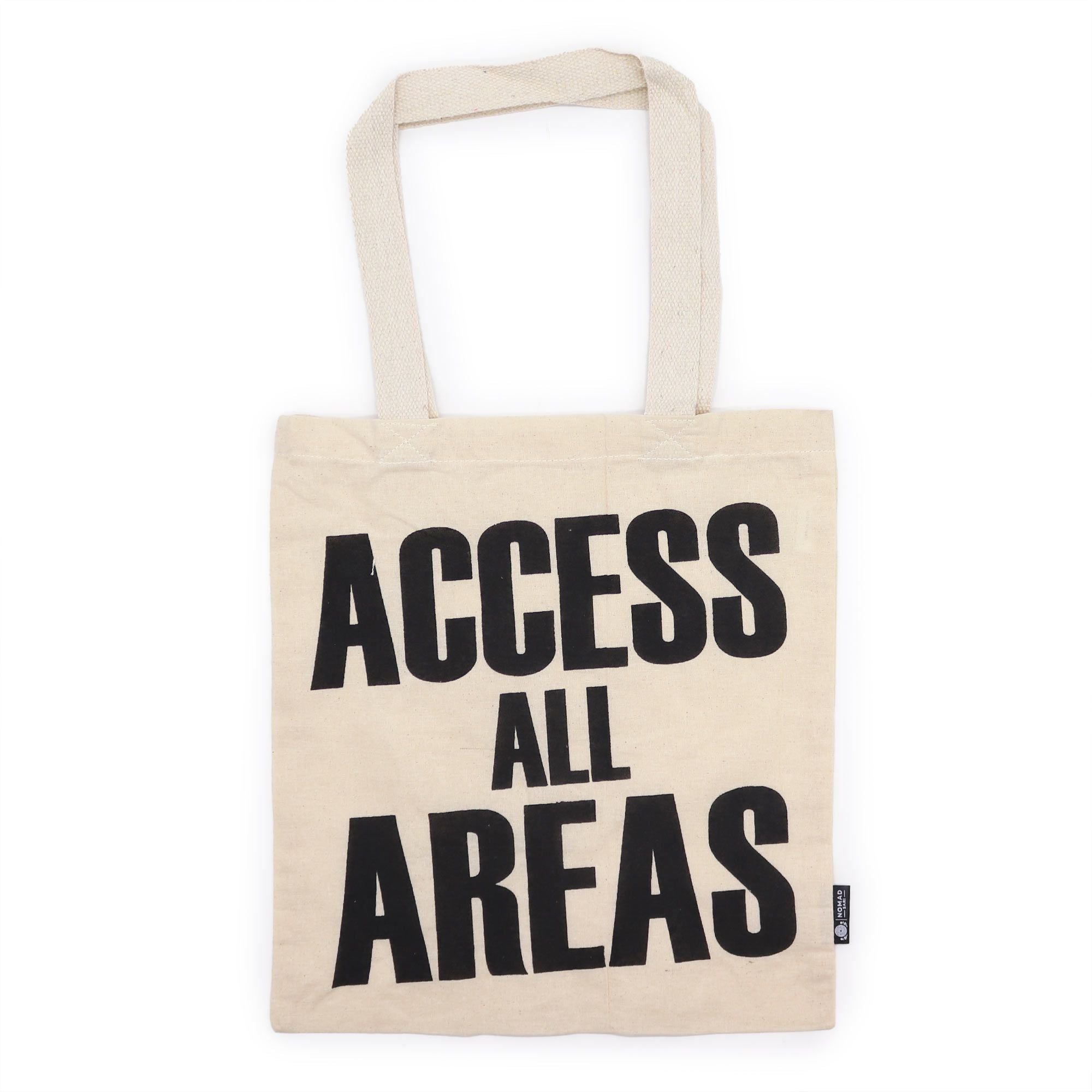 Nomad Sari Iconic Basic Tote Bag - ACCESS ALL AREA - Natural 4oz