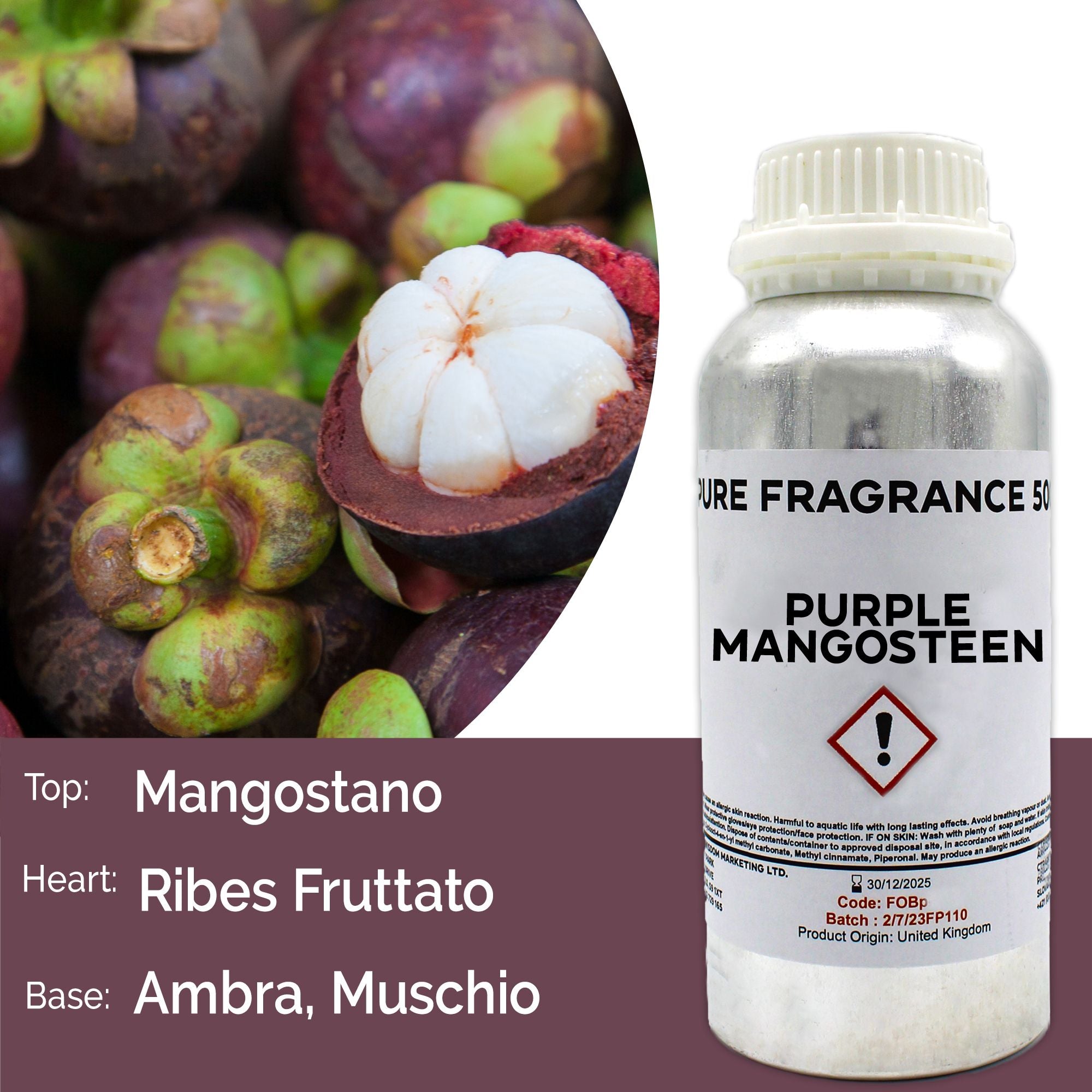 Purple Mangosteen Pure Fragrance Oil - 500ml