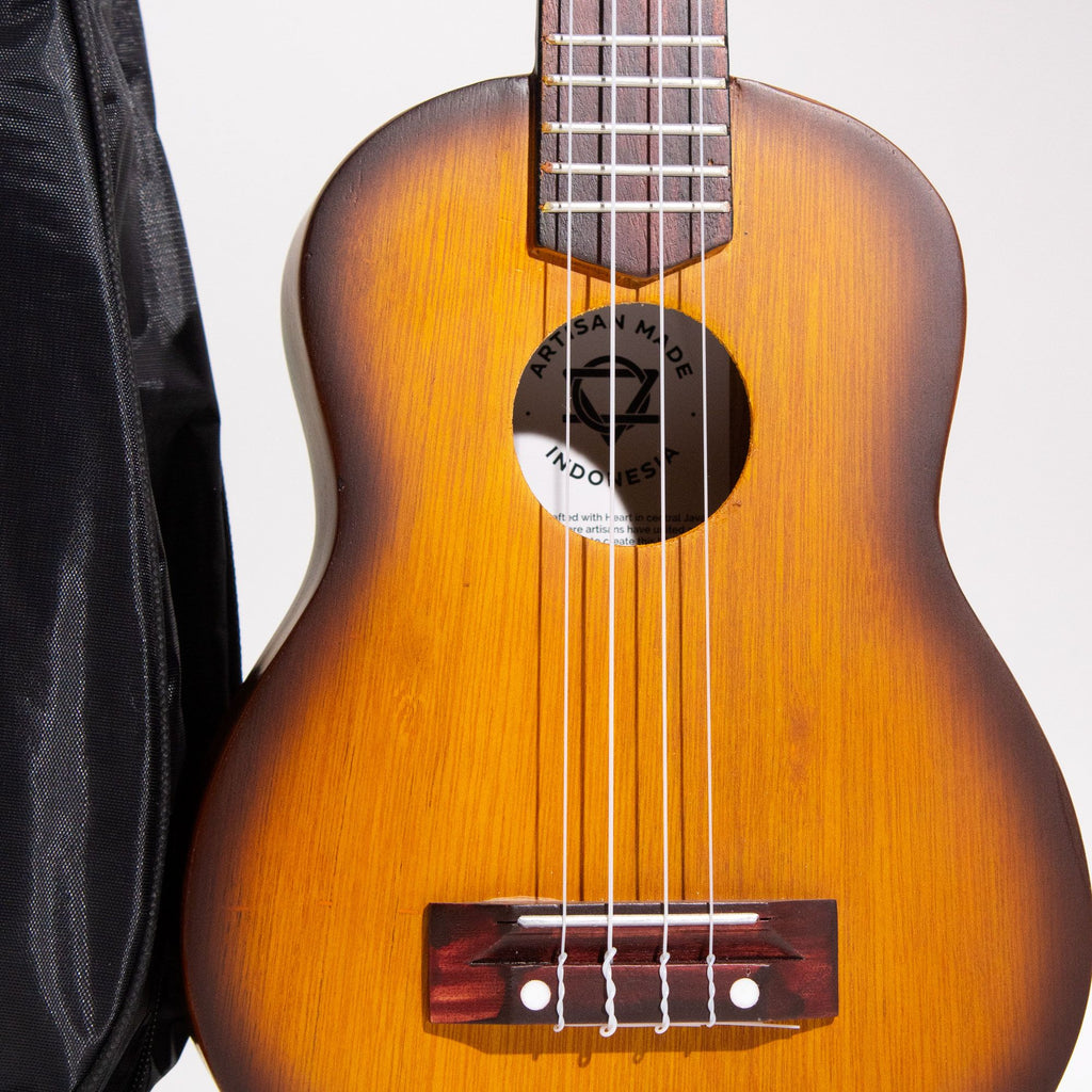 Artisan Made Ukulele - Orange Sunburst Finish (4 String)