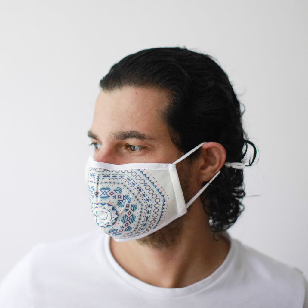 Reusable Fashion Face Covering - Aztec Tribal (Adult)