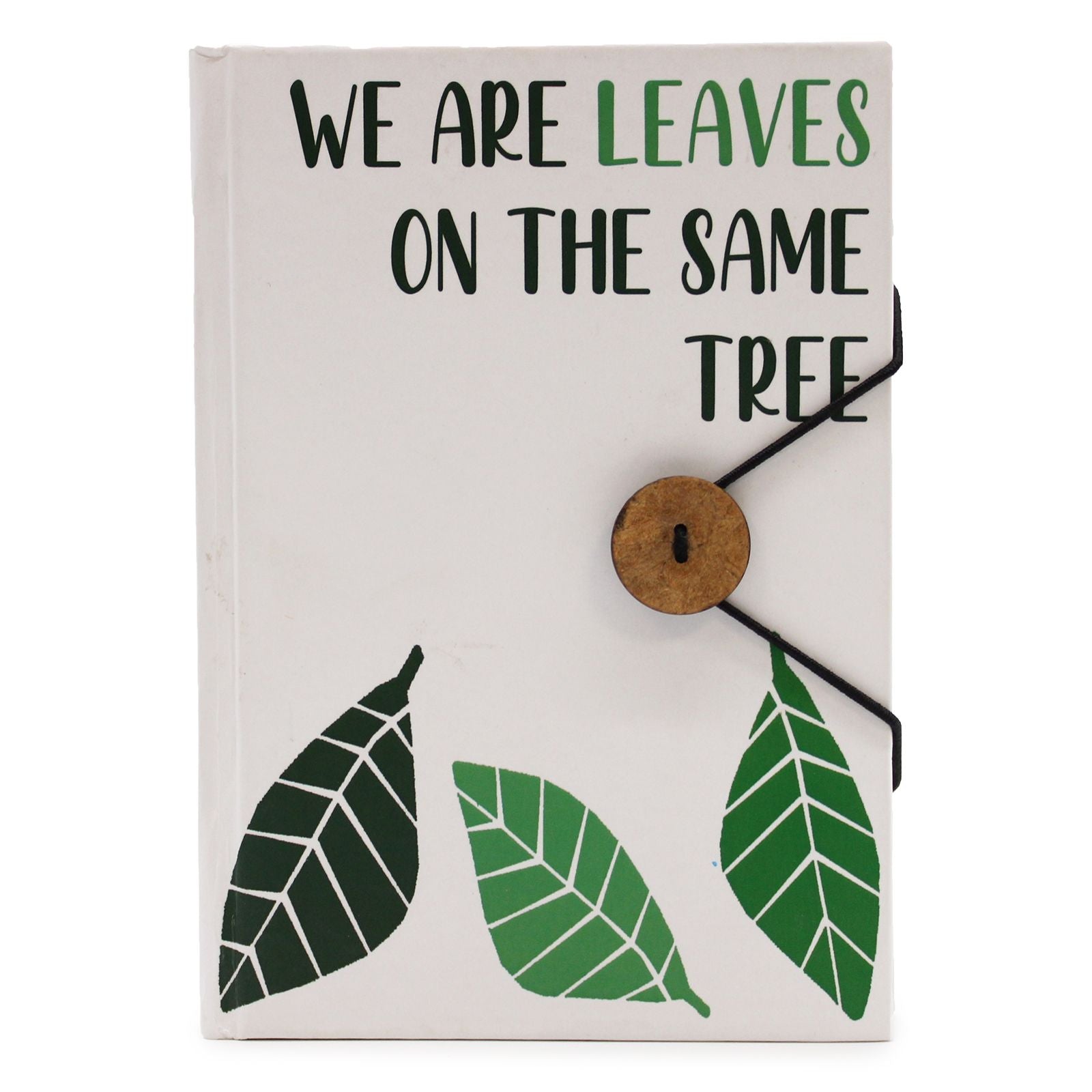 Small Notebook with strap - Leaves on the same tree