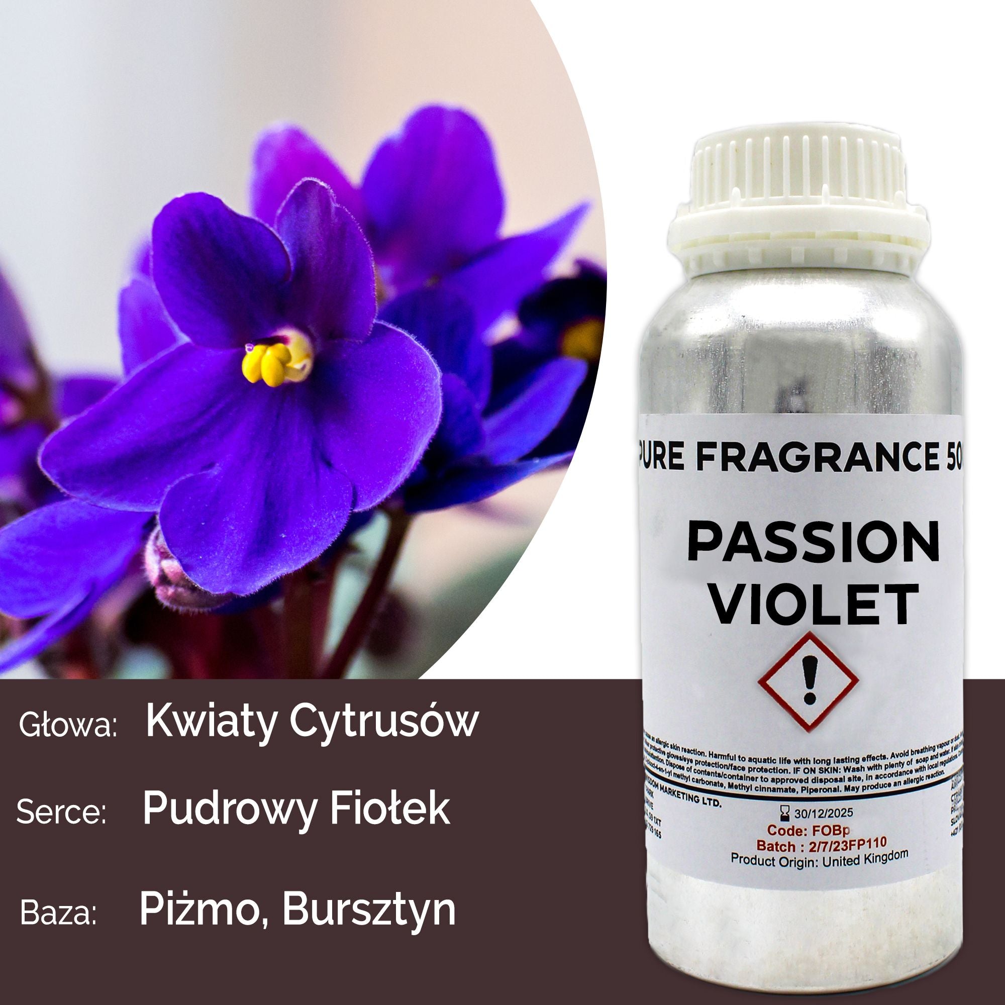 Passion Violet Pure Fragrance Oil - 500ml
