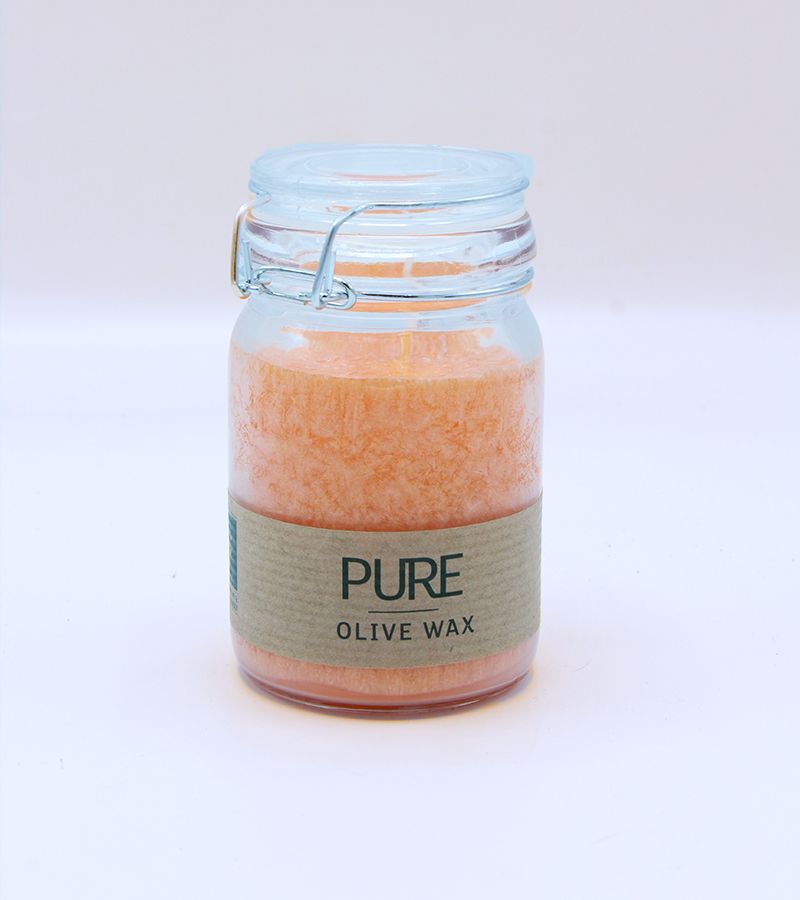 Pure Olive Wax Jar Candle 120x70 - Mandarin
