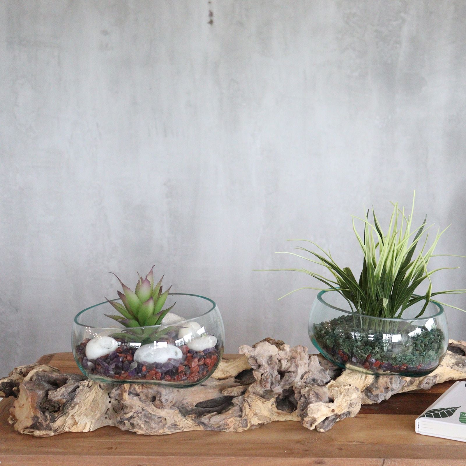 Molten Glass on XLarge Double Stand - 70cm