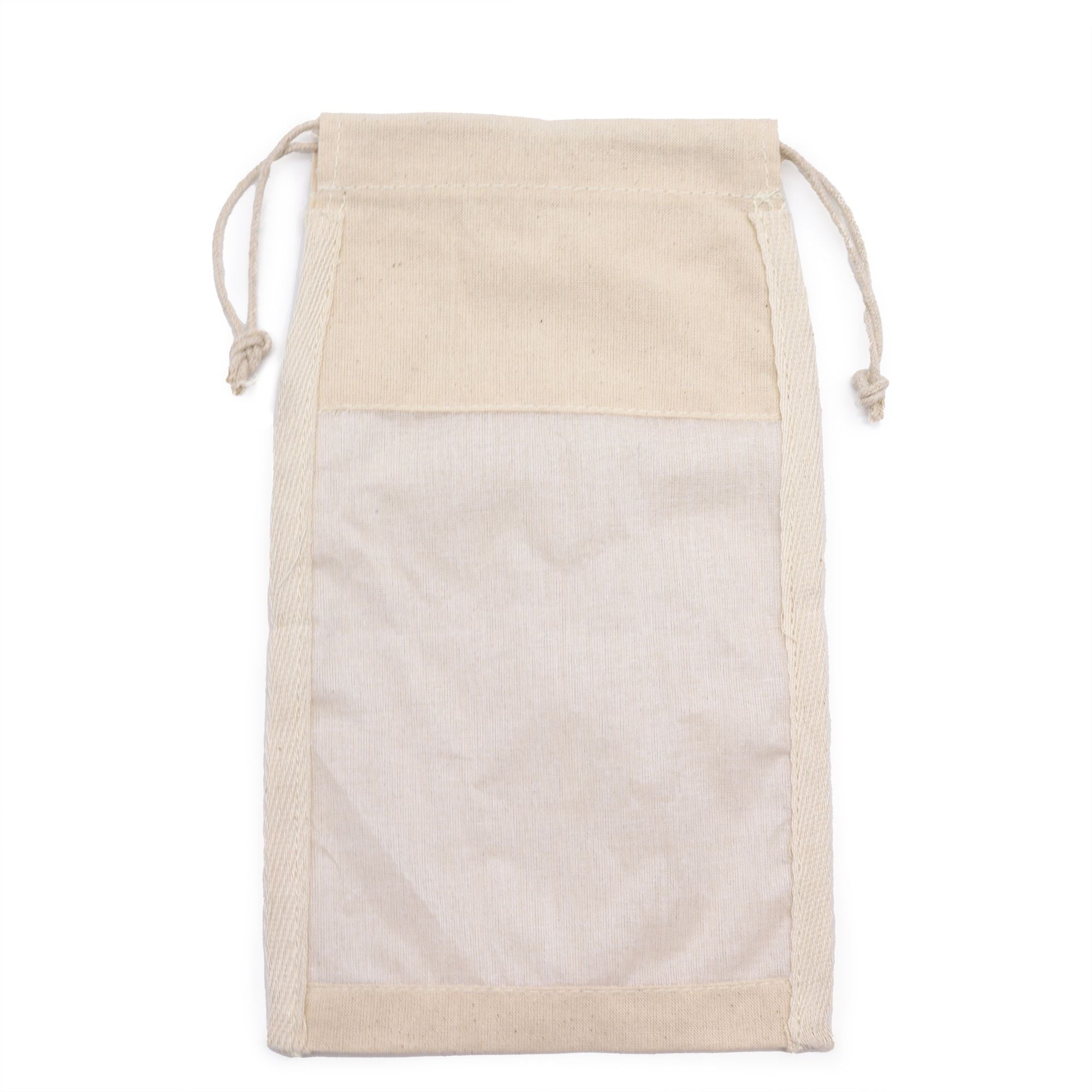 Lrg Cotton Window Pouch - 26x15cm