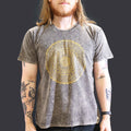 Large Stone Washed Teashirt - Mandala - Dark Grey