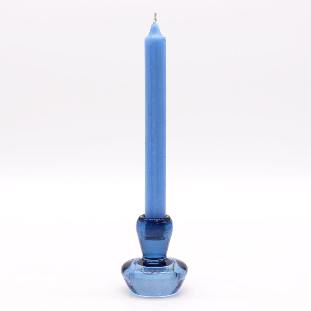Set of 2 Mushroom Flip Dinner Candle / Tealight Holder - Royal Blue