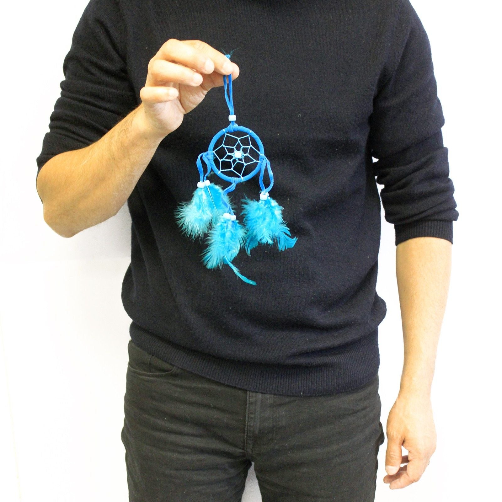 Bali Dreamcatcher - Small Round - Turq/Pink/Purp