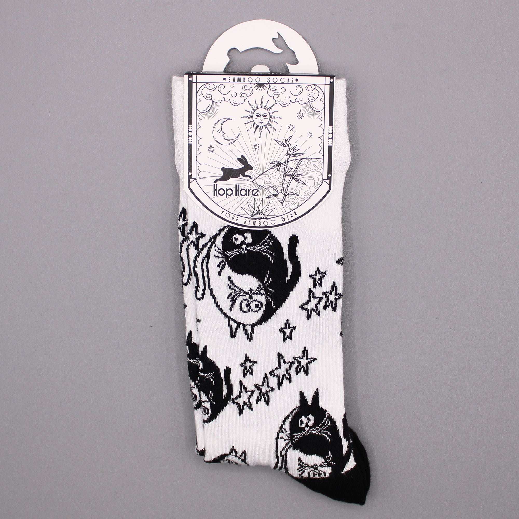 Hop Hare Bamboo Socks (36-40) - Ying Yang