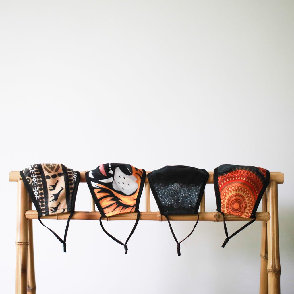 Reusable Fashion Face Covering - African Tribal  (Adult)