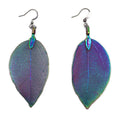 Earrings - Bravery Leaf - Rainbow