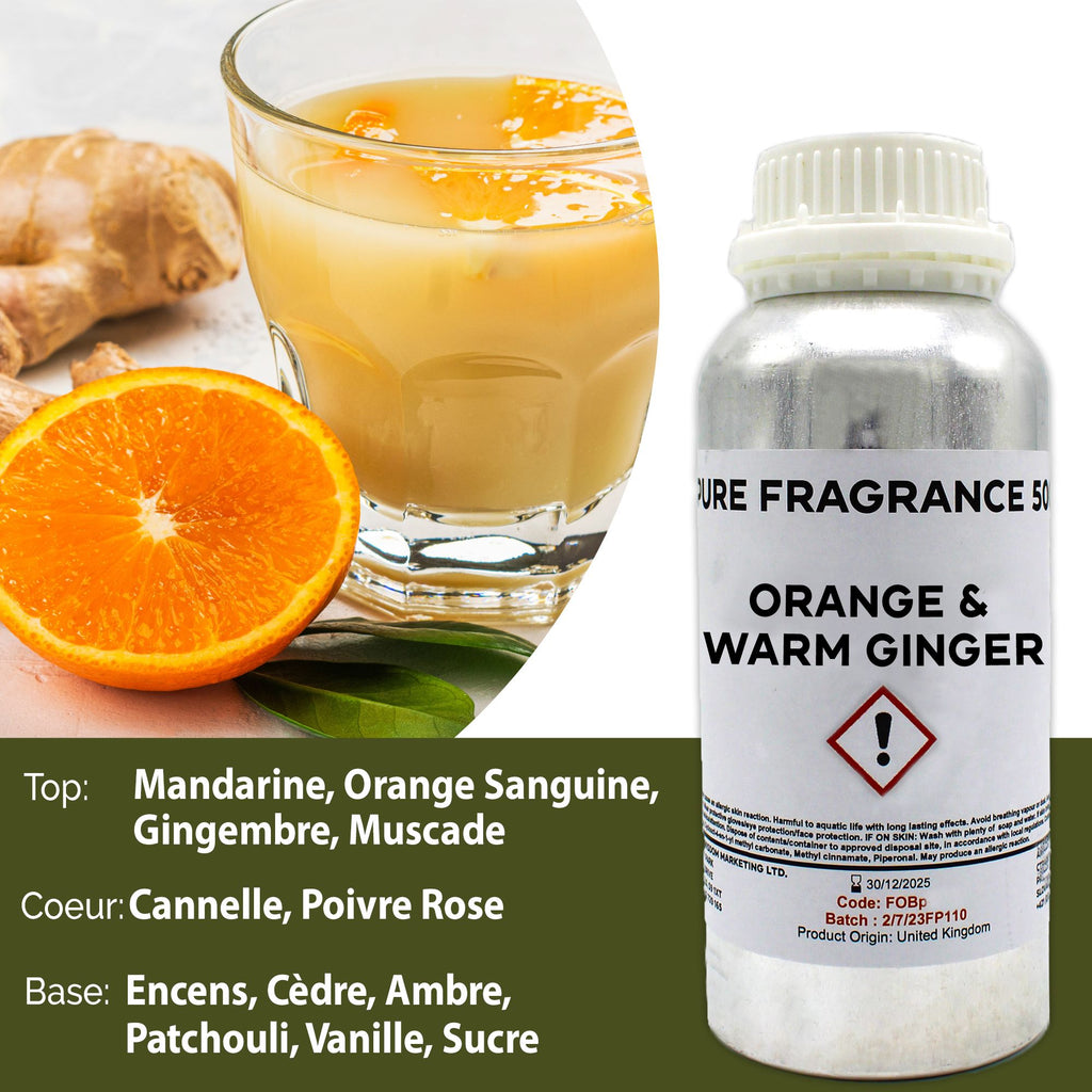 Orange & Warm Ginger Pure Fragrance Oil - 500ml
