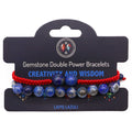 Gemstone Double Power Bracelets- Sodalite