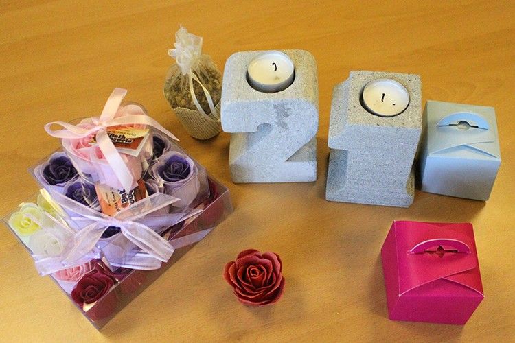 No.8 Granite Candle Holder